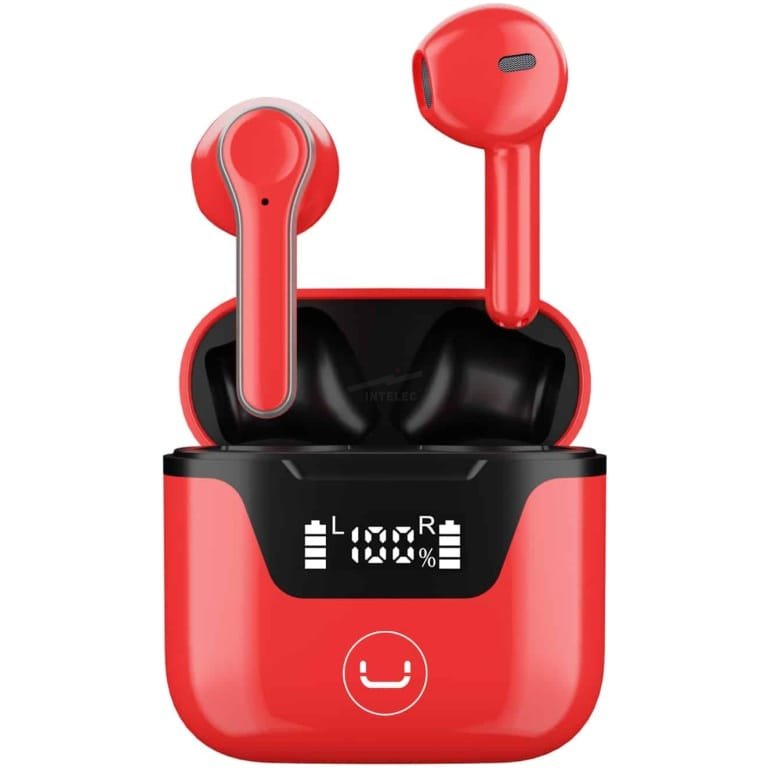 AUDIFONOS UNNO HYPER TWS – BLUETOOTH – ROJO