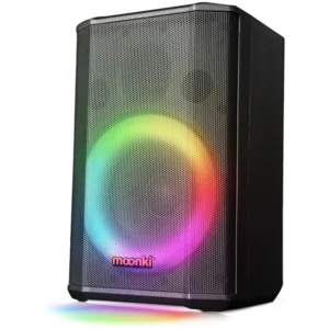 PARLANTE MOONKI MALIBU MAX – BLUETOOTH – 2 MICROFONO – RGB – NEGRO