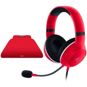 HEADSET RAZER KAIRA X XBOX BUNDLE CARGADOR CONTROL XBOX – ROJO