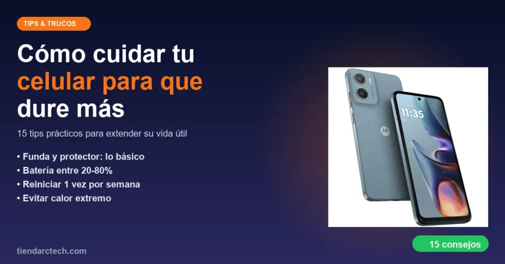 Cómo cuidar tu celular para que dure más: 15 tips prácticos