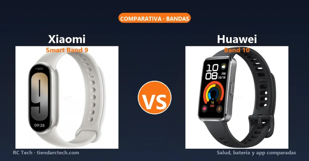 Xiaomi Smart Band 9 vs Huawei Band 10: cuál elegir en Costa Rica