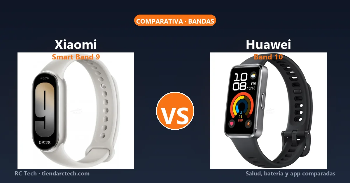 Xiaomi Smart Band 9 vs Huawei Band 10: cuál elegir en Costa Rica