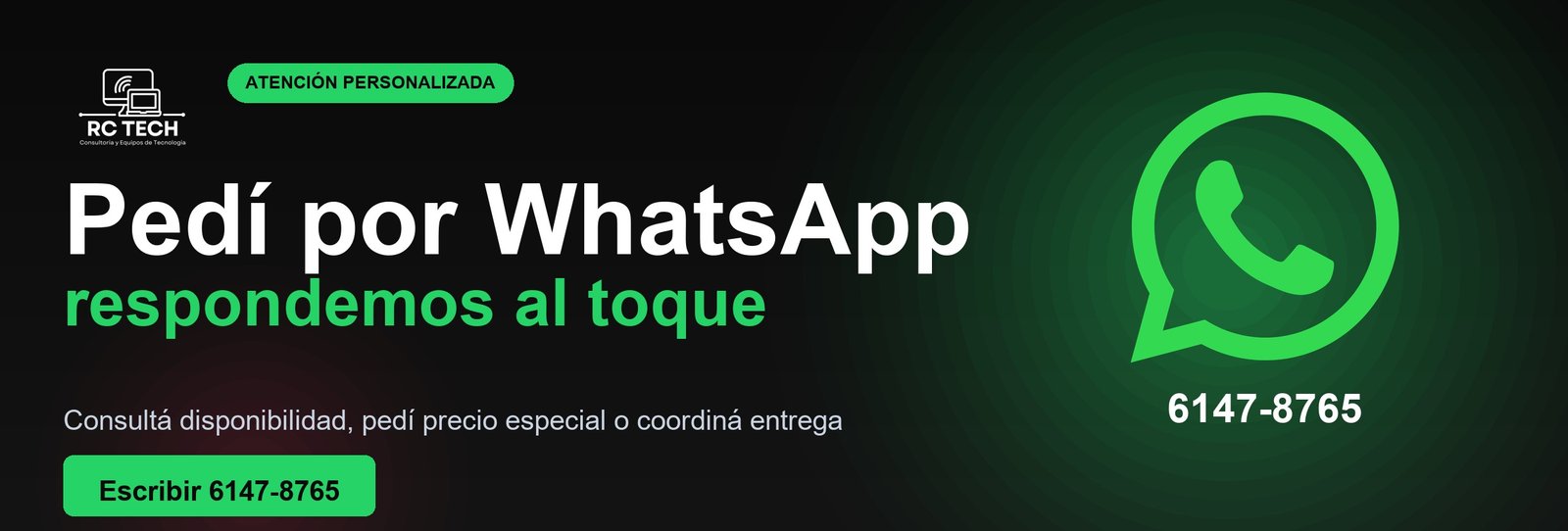 Pedí por WhatsApp - RC Tech 6147-8765