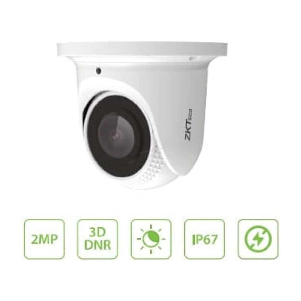 Camara Domo Zkteco 2.8MM – 1080P 2MP – IR 30M – IP67 – DR – IP-POE