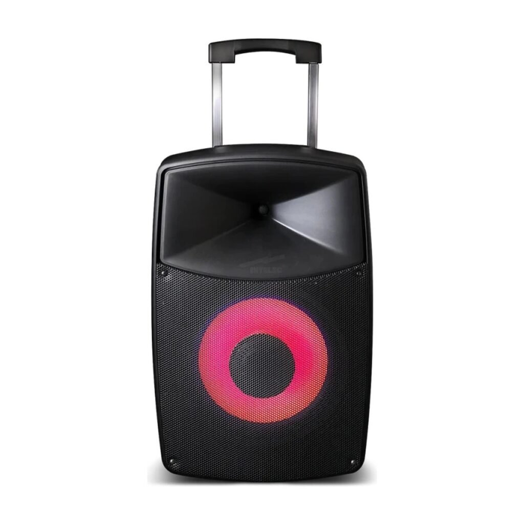 PARLANTE MOONKI MS-P112B – BLUETOOTH – 2 MICROFONOS – NEGRO