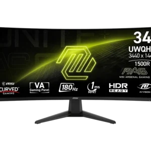 MONITOR LED 34" MSI MAG 346CQ CURVO 1MS - 180HZ - 3440X1440