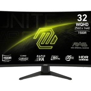 MONITOR LED CURVO 31.5" MSI MAG 321CQF E18 0.5MS - 180HZ - 2560X1440