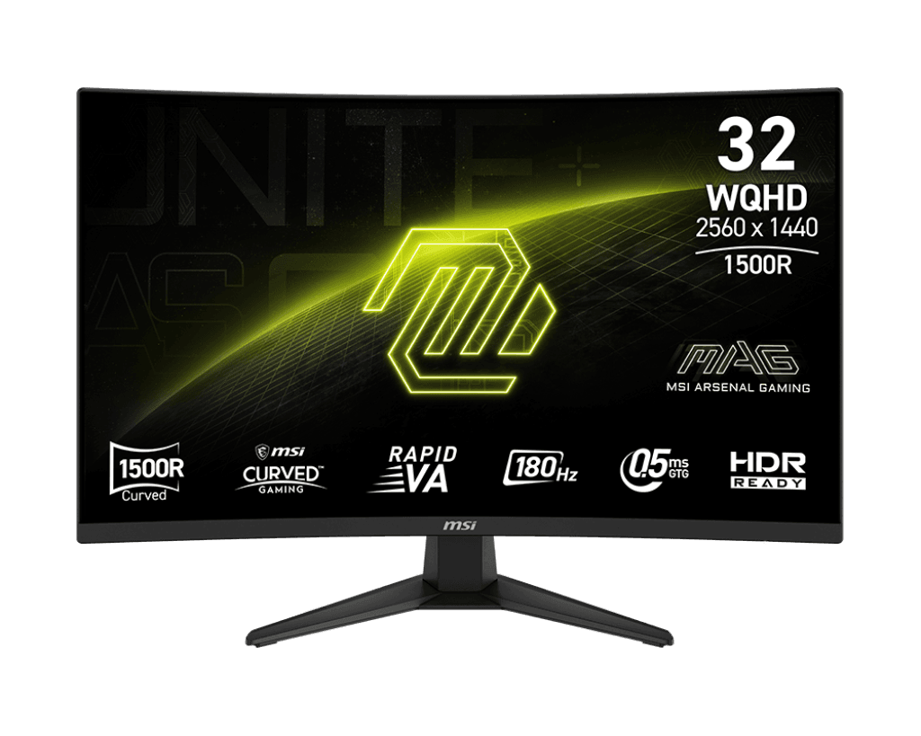 MONITOR LED CURVO 31.5" MSI MAG 321CQF E18 0.5MS - 180HZ - 2560X1440