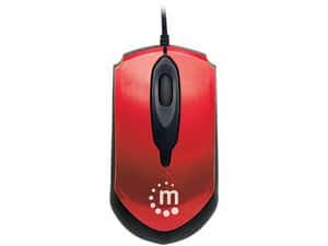 Mouse Manhattan Edge Rojo USB