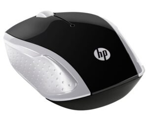 MOUSE INALAMBRICO HP 200 - NEGRO CON PLATEADO