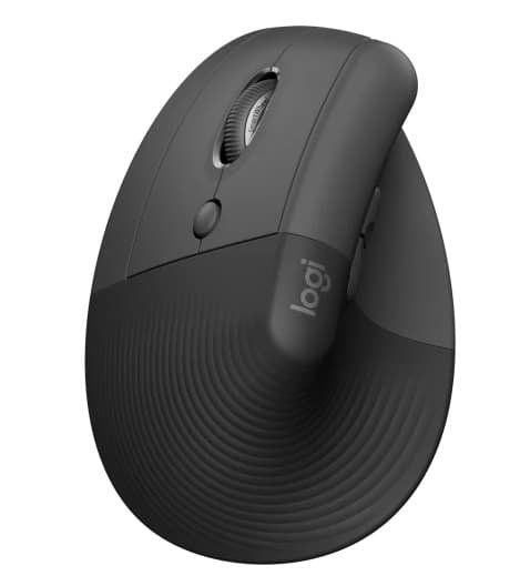 Mouse Logitech Lift Left Vertical Ergonómico - Inalámbrico - Grafito