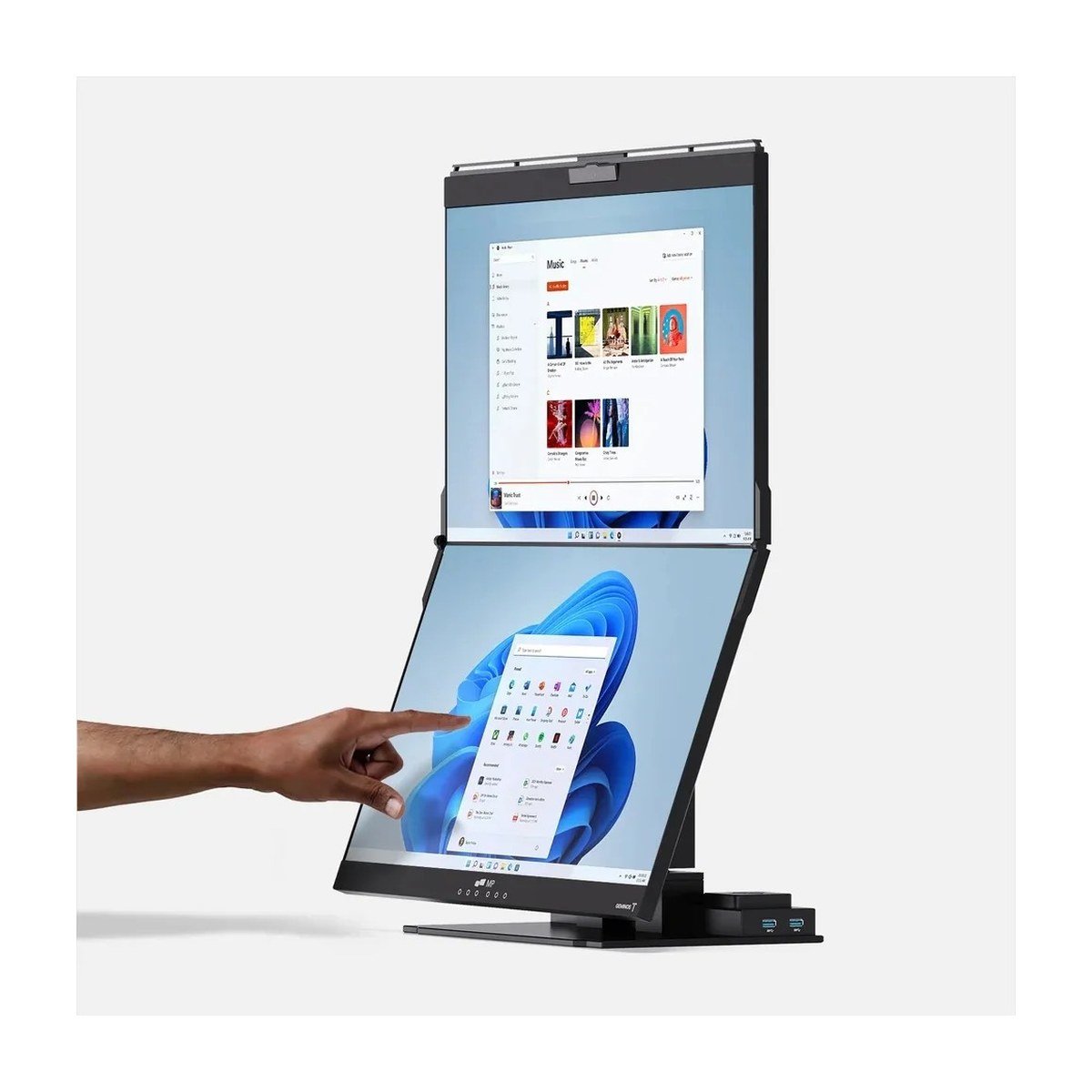 MONITOR DUAL 24" MOBILE PIXELS GEMINOS X - 75HZ - 2560X1440 - TOUCH