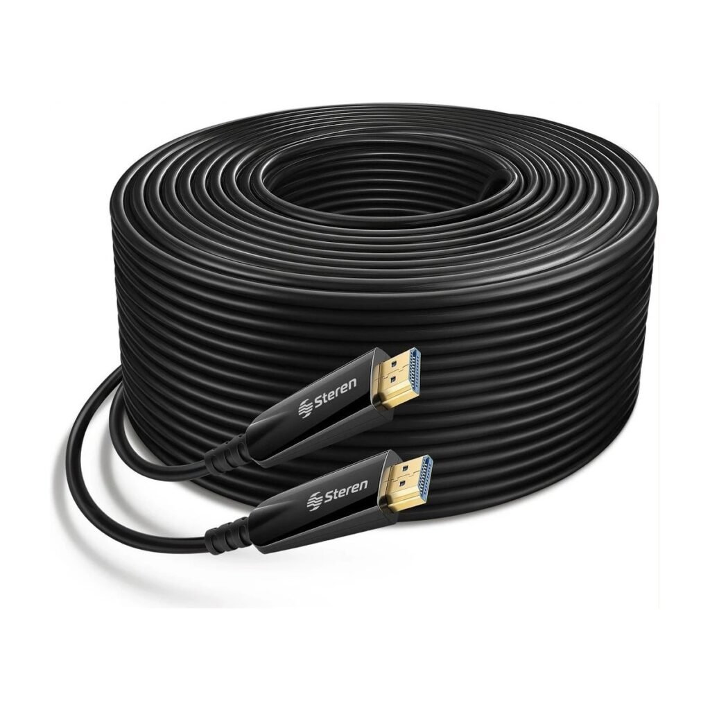 CABLE STEREN HDMI 4K DE FIBRA ÓPTICA – 50 METROS
