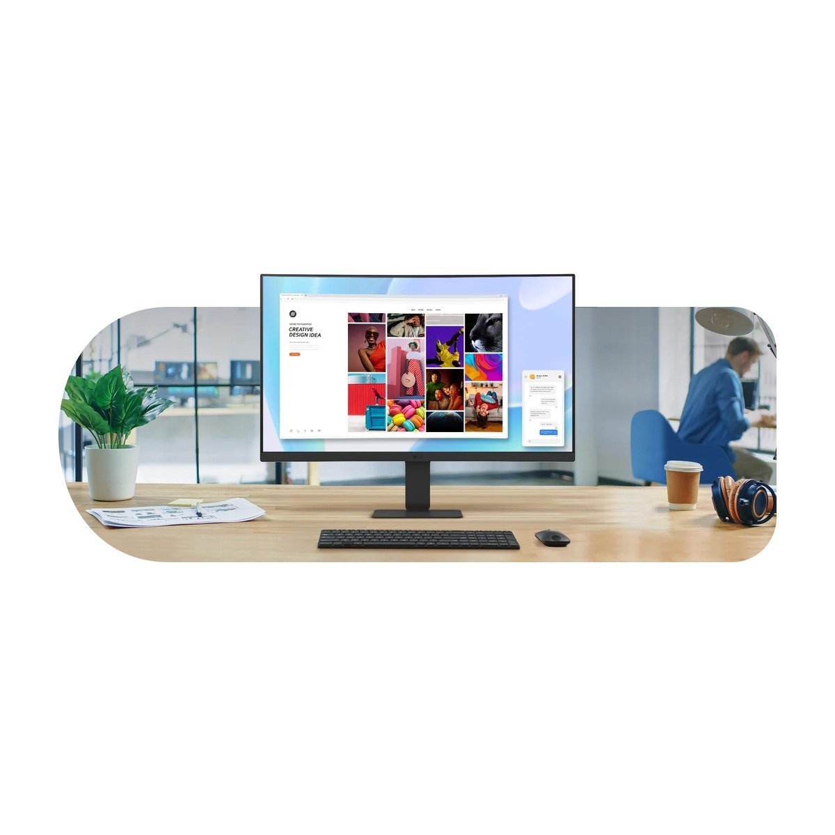 MONITOR LED 23.8" LG CURVO 5MS - 100HZ - 1920X1080