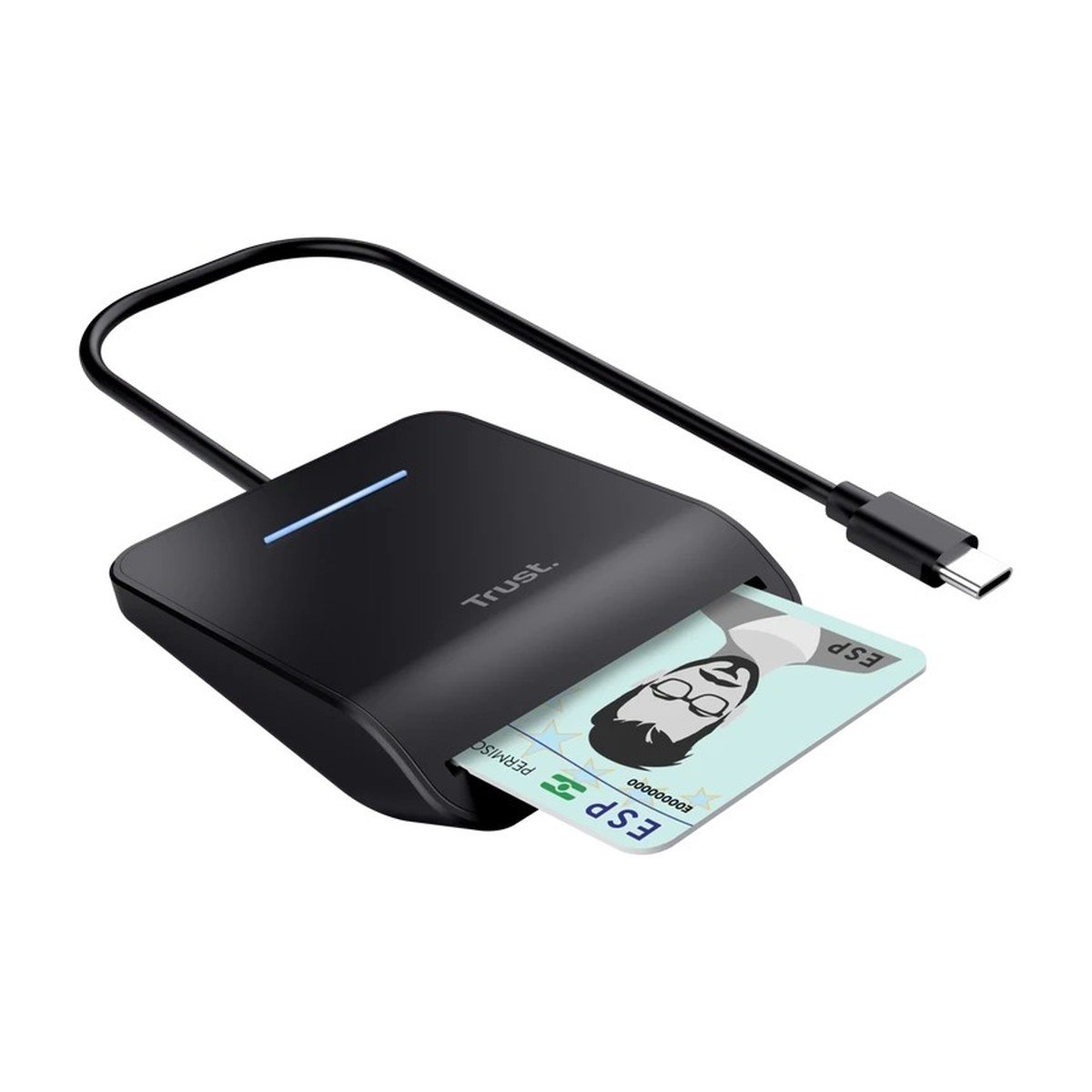 LECTOR DE TARJETAS – FIRMA DIGITAL – USB-C TRUST PRIMO