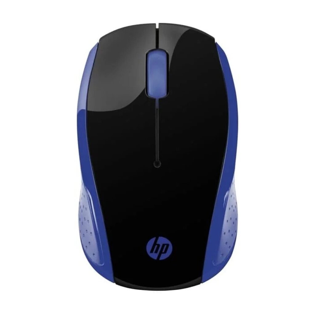 MOUSE INALAMBRICO HP 200 - NEGRO CON AZUL