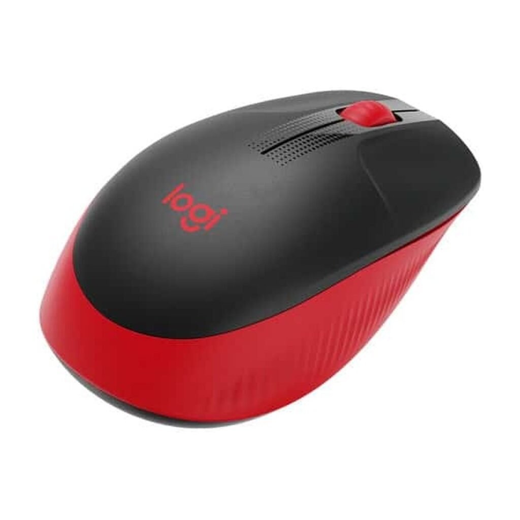 Mouse Logitech Inalambrico M190 Negro - Rojo