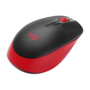 Mouse Logitech Inalambrico M190 Negro - Rojo