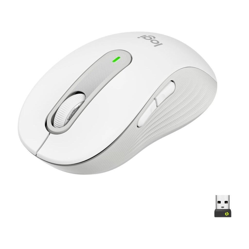 Mouse Logitech Signature M650 - Inalámbrico - BLANCO
