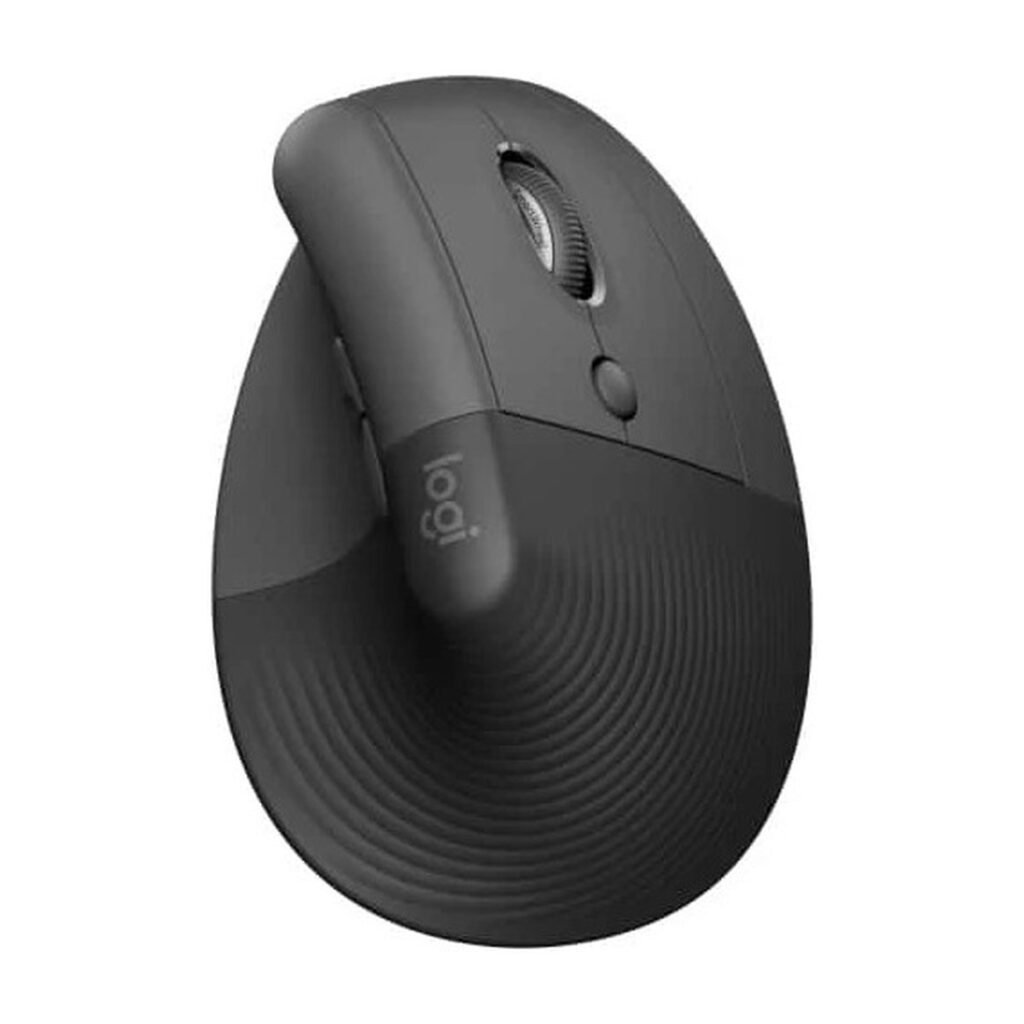Mouse Logitech Lift Vertical Ergonómico - Inalámbrico - Grafito