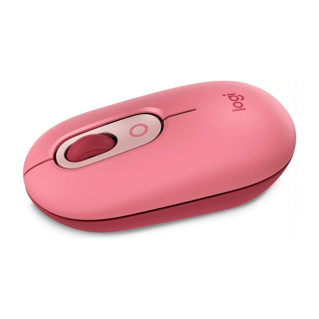 Mouse Logitech POP - Inalámbrico - Rosado
