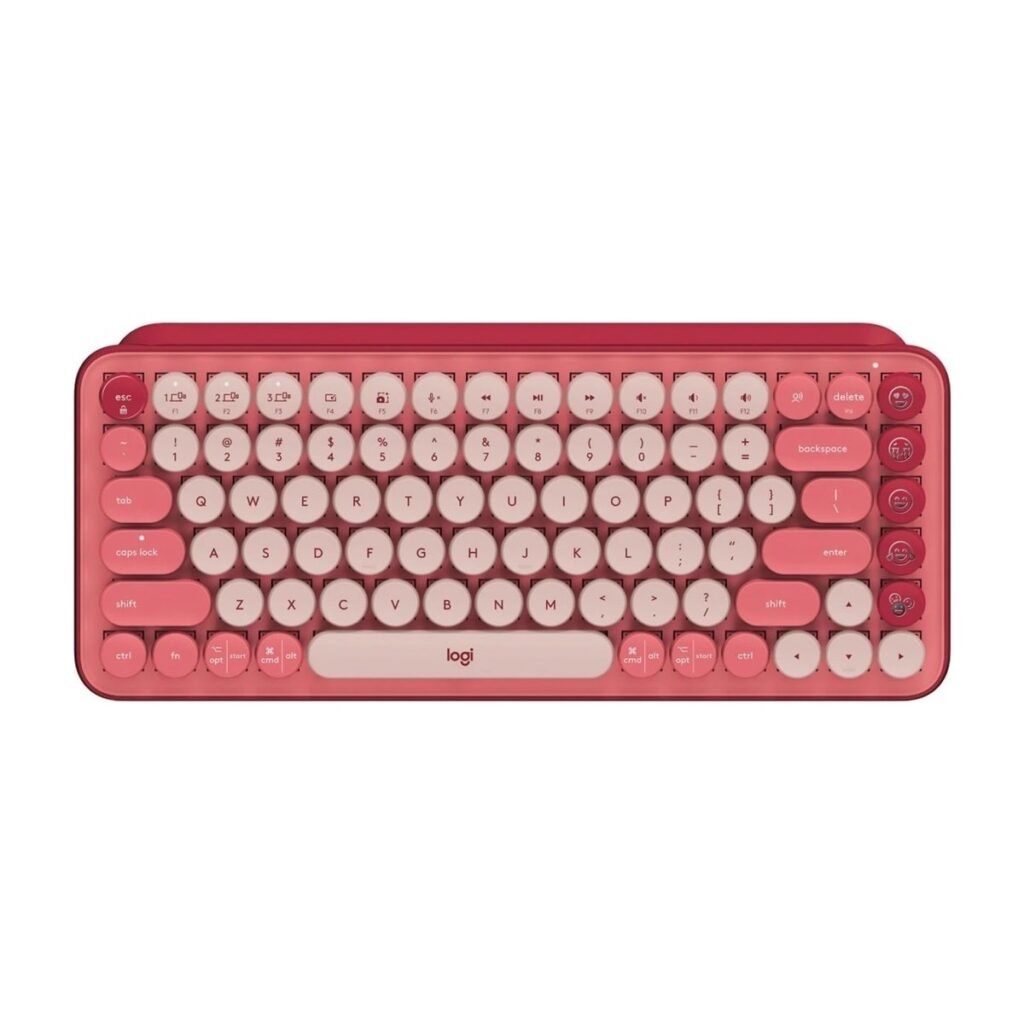 Teclado Logitech Pop Keys Mecanico - BT - Rosado - Español