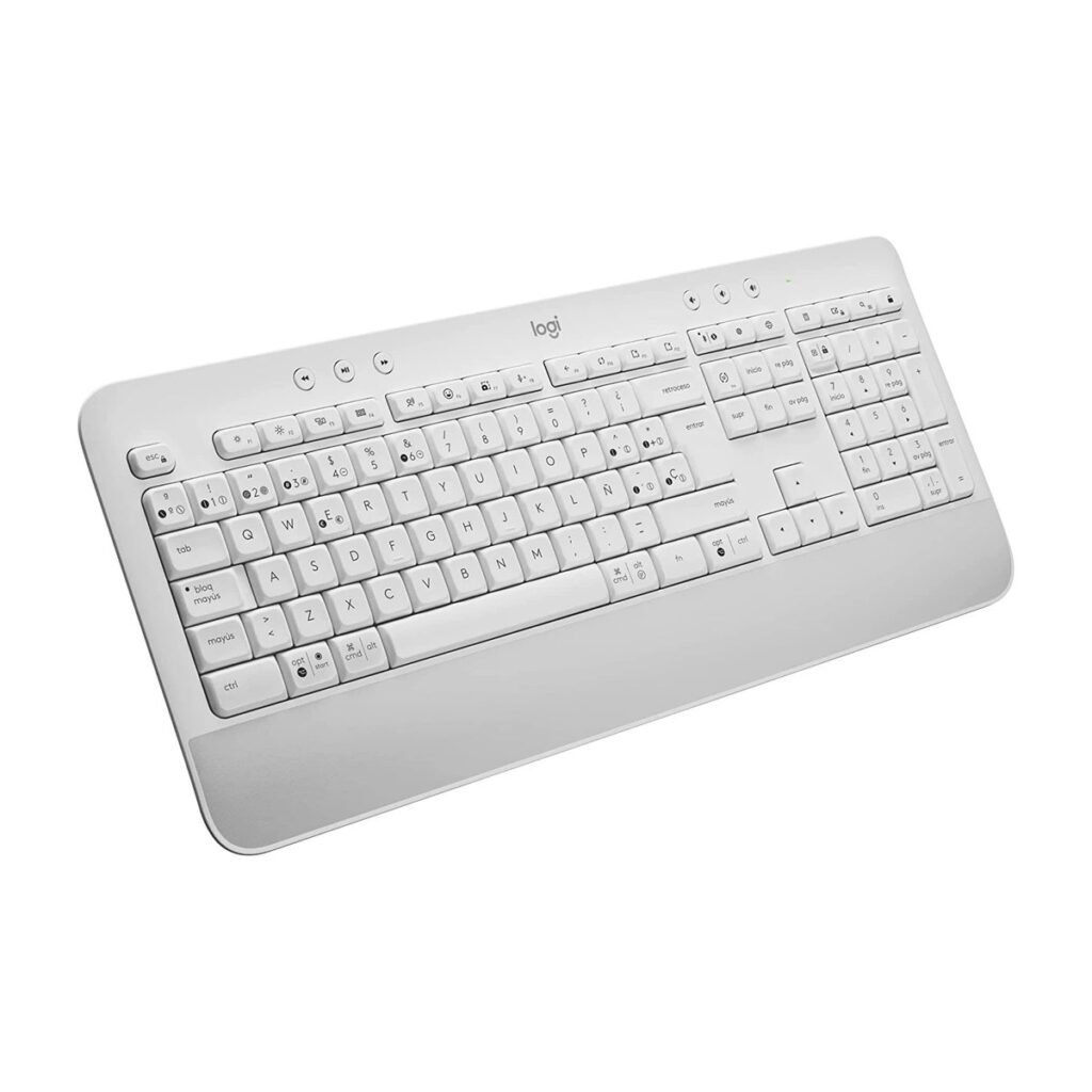 Teclado Logitech Signature K650 - Inalámbrico - Blanco - Esp