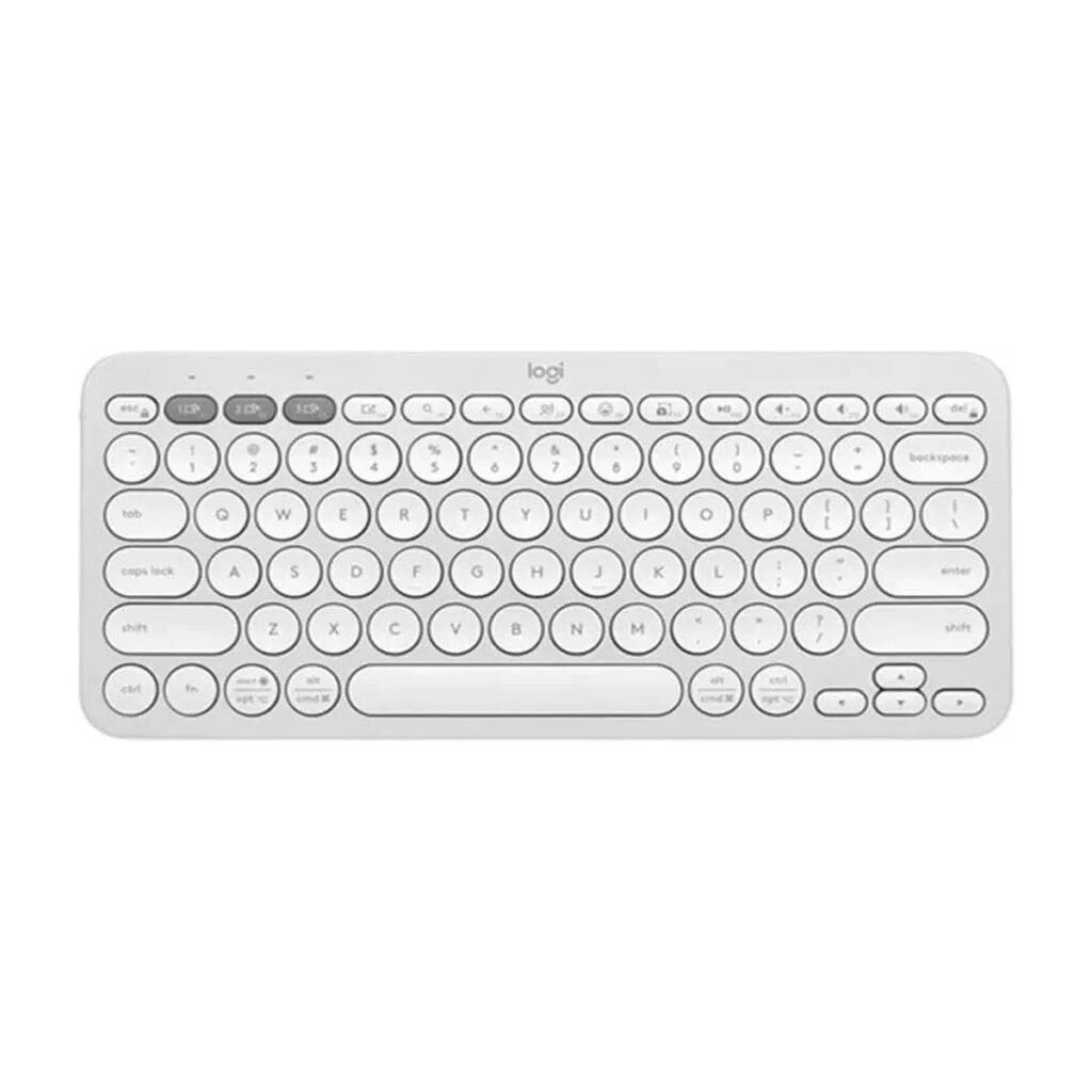 Teclado Mini Logitech Pebble Keys 2 K380s - Bluetooth - Blanco