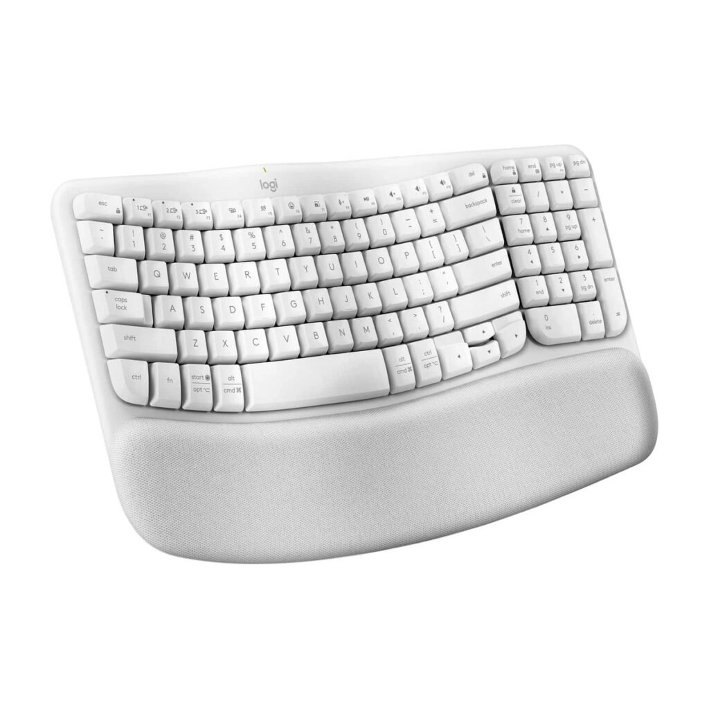 Teclado Logitech Ergo WAVE KEYS - INALAMBRICO - BLANCO - ESP