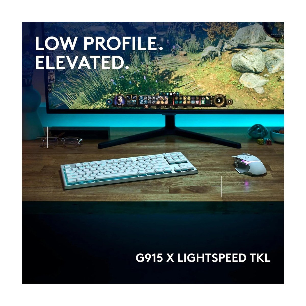 TECLADO GAMING LOGITECH G915 X LIGHTSPEED TKL - BLANCO