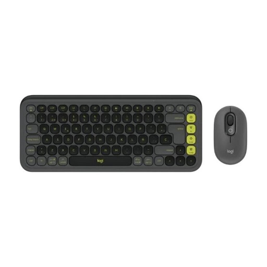 Teclado y Mouse Logitech POP - Inalambrico - Negro