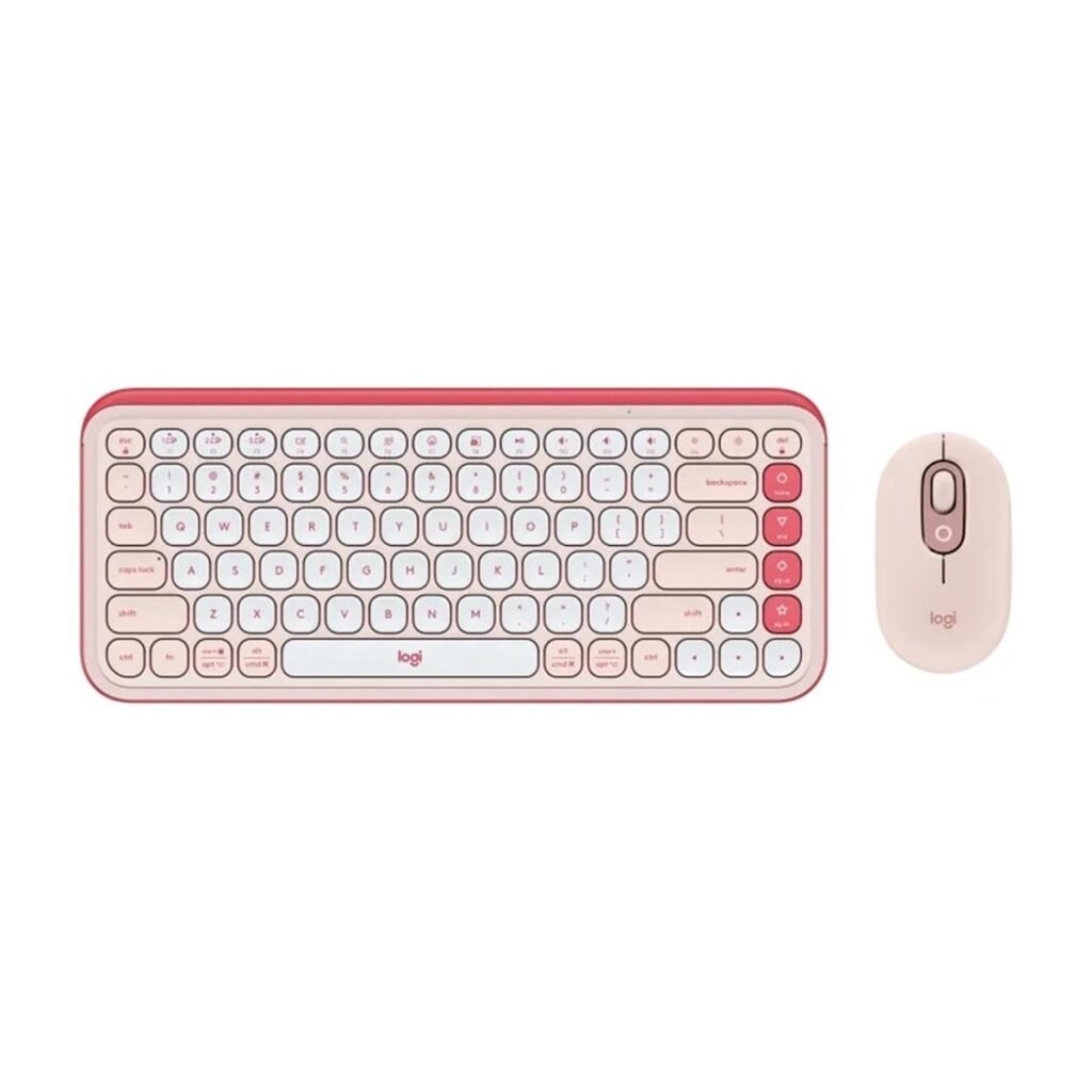 Teclado y Mouse Logitech POP - Inalambrico - Rosado