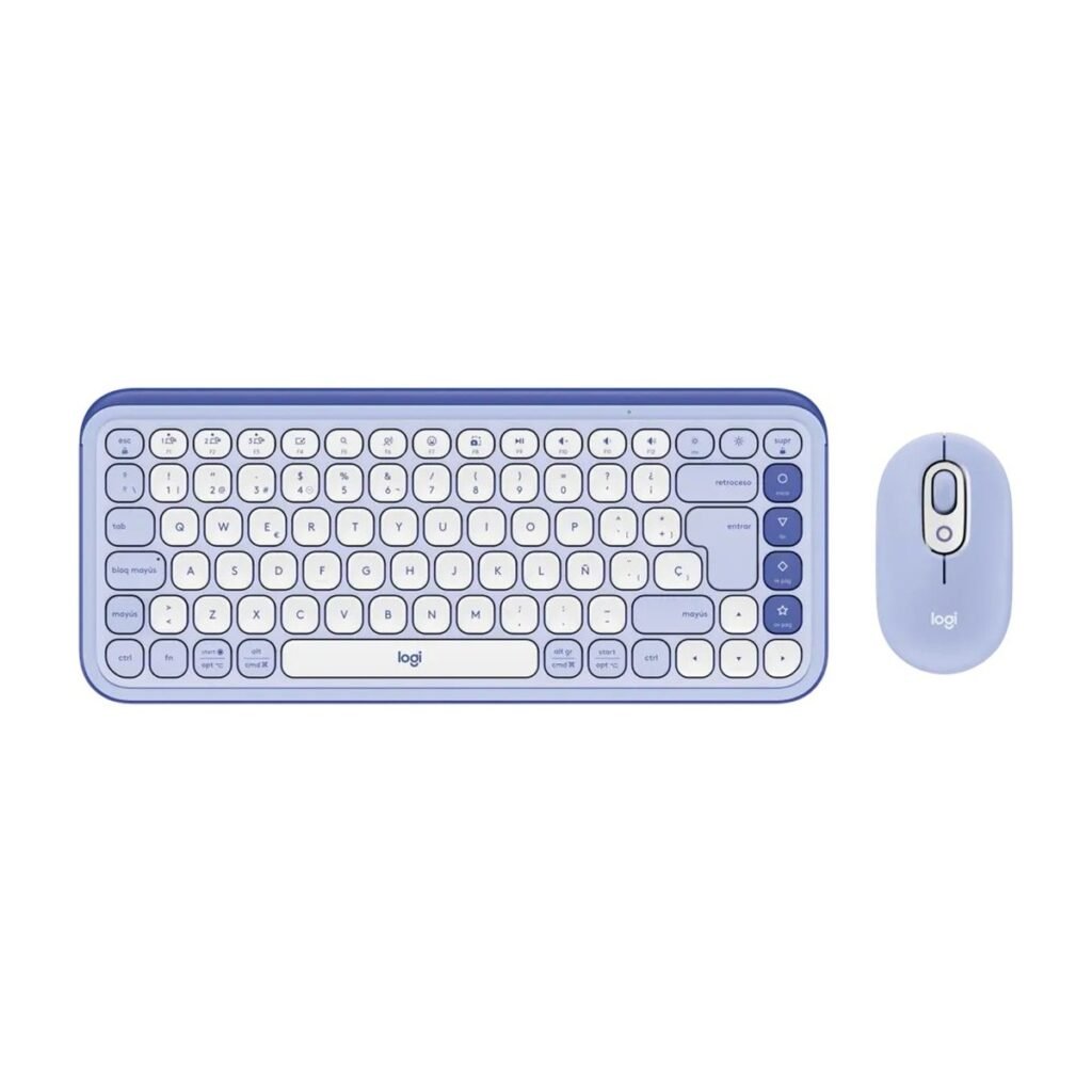 Teclado Y Mouse Logitech Pop Icon - Bluetooth - Lila
