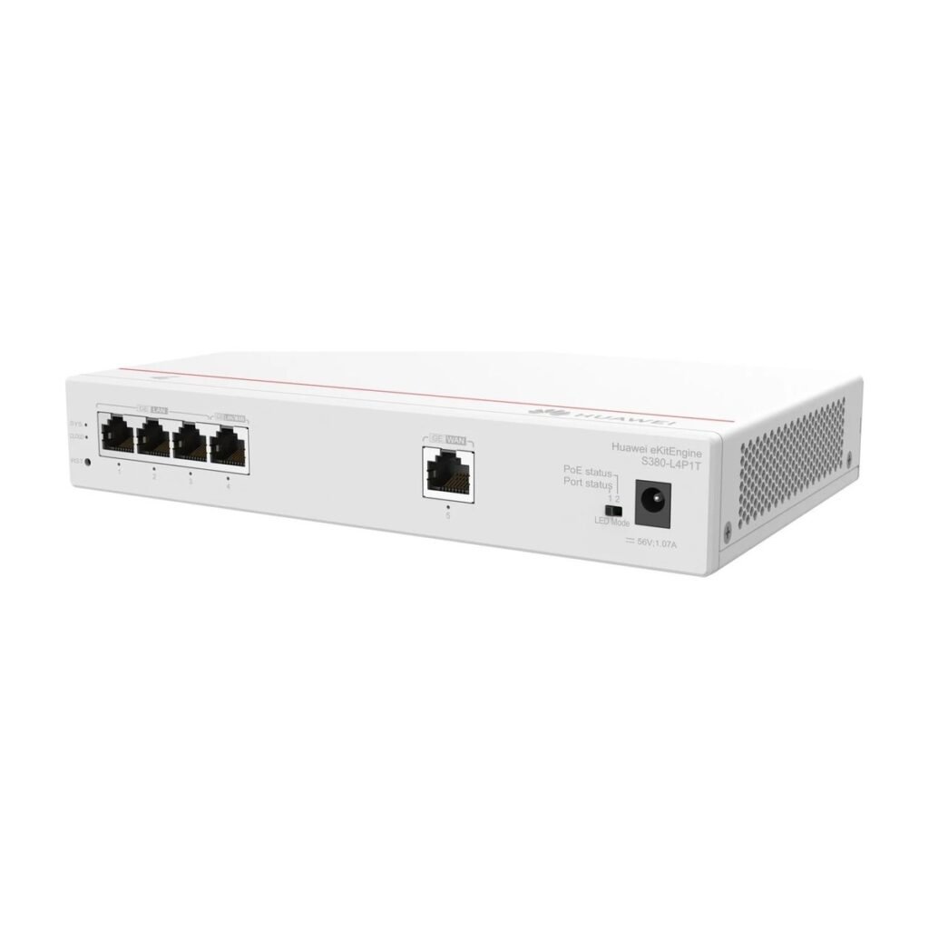 SWITCH HUAWEI EKITENGINE S380-L4P1T - 10-100-1000 - 4 PUERTOS - POE+