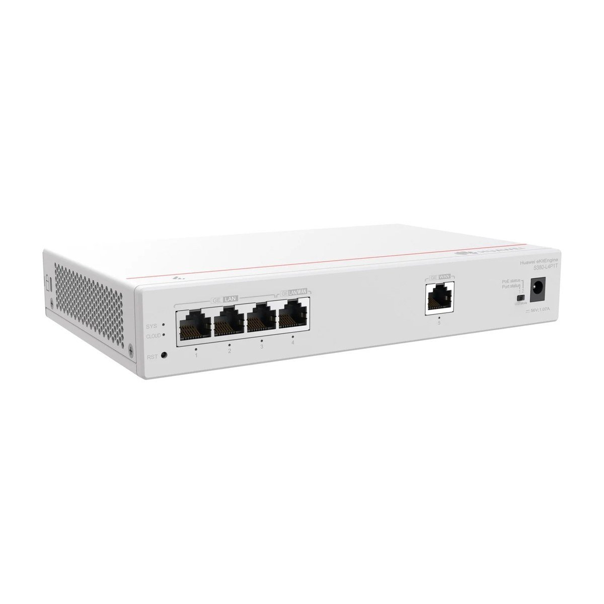 SWITCH HUAWEI EKITENGINE S380-L4P1T - 10-100-1000 - 4 PUERTOS - POE+