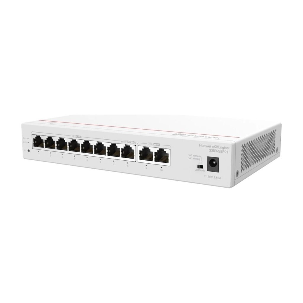SWITCH HUAWEI EKITENGINE S380-S8P2T - 10-100-1000 - 8 PUERTOS - POE+