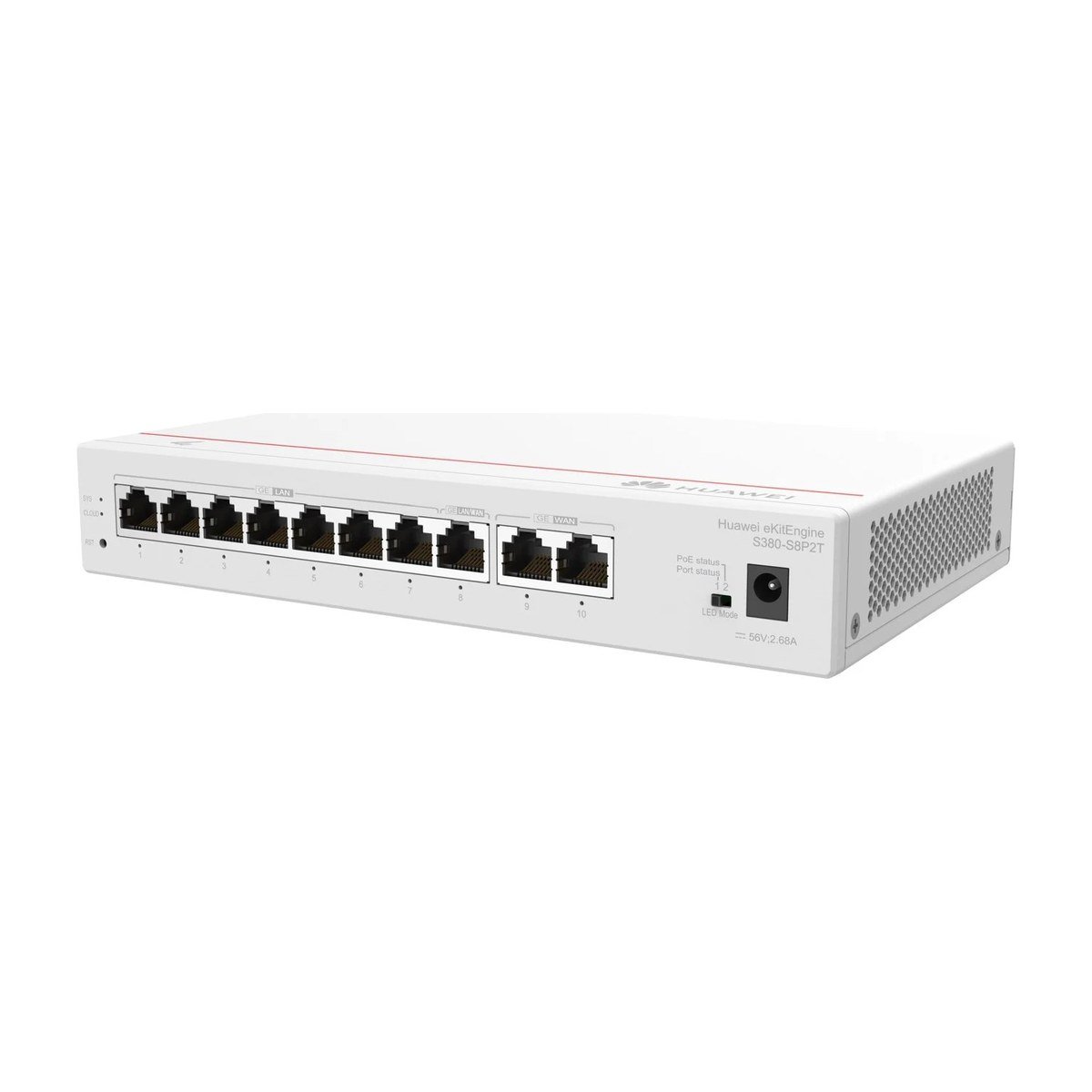 SWITCH HUAWEI EKITENGINE S380-S8P2T - 10-100-1000 - 8 PUERTOS - POE+