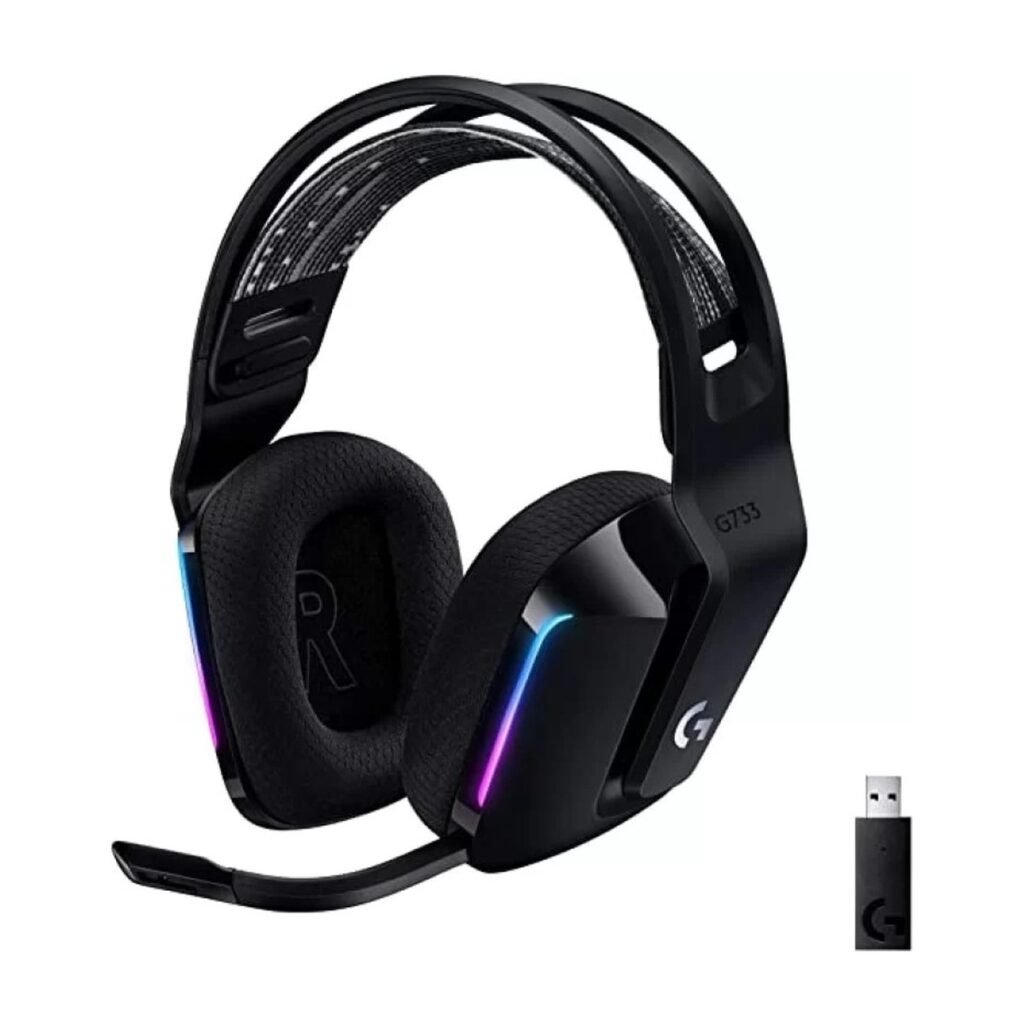 Headset Logitech Gaming G733 RGB inalámbrico – Negro