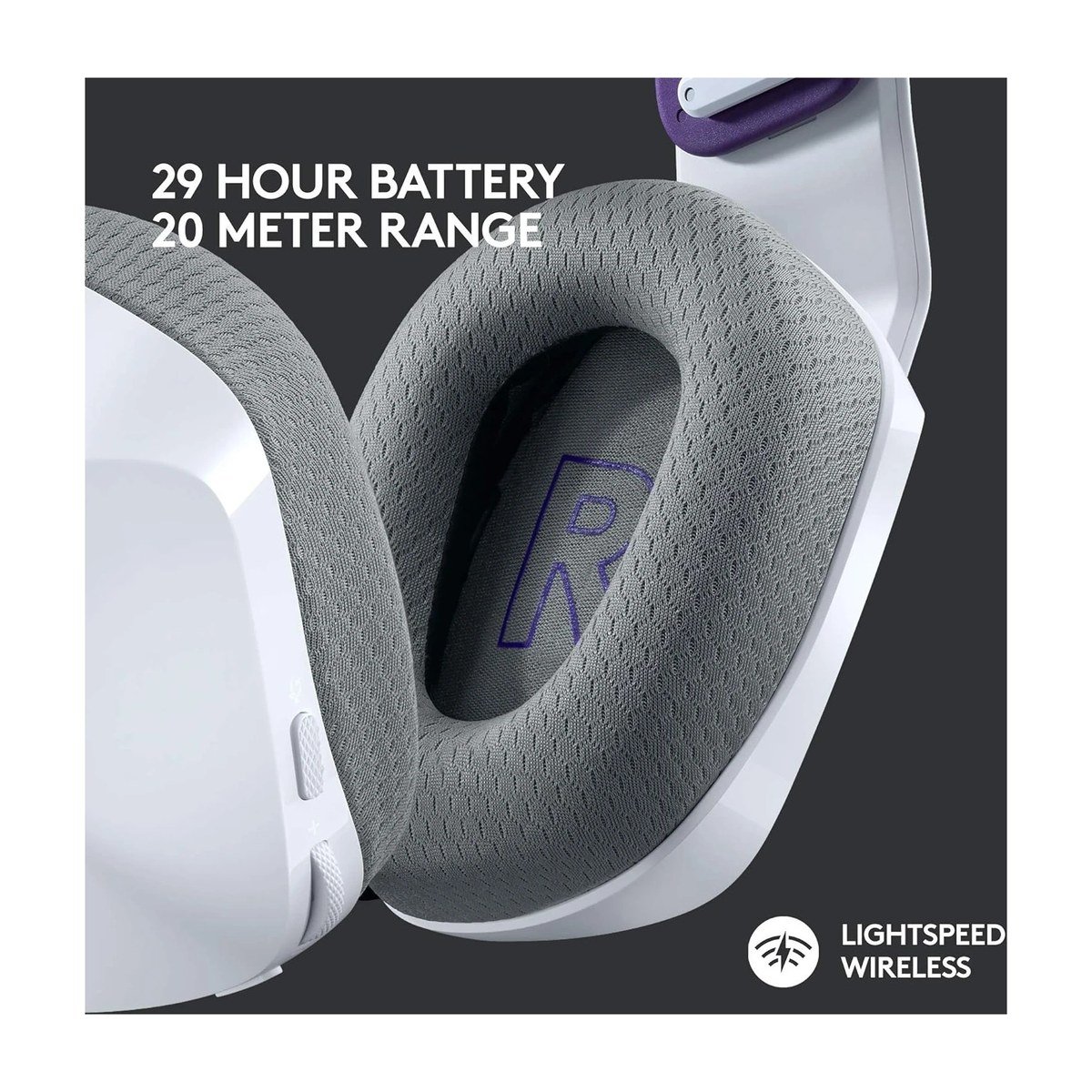 Headset Logitech Gaming G733 RGB inalámbrico – Blanco