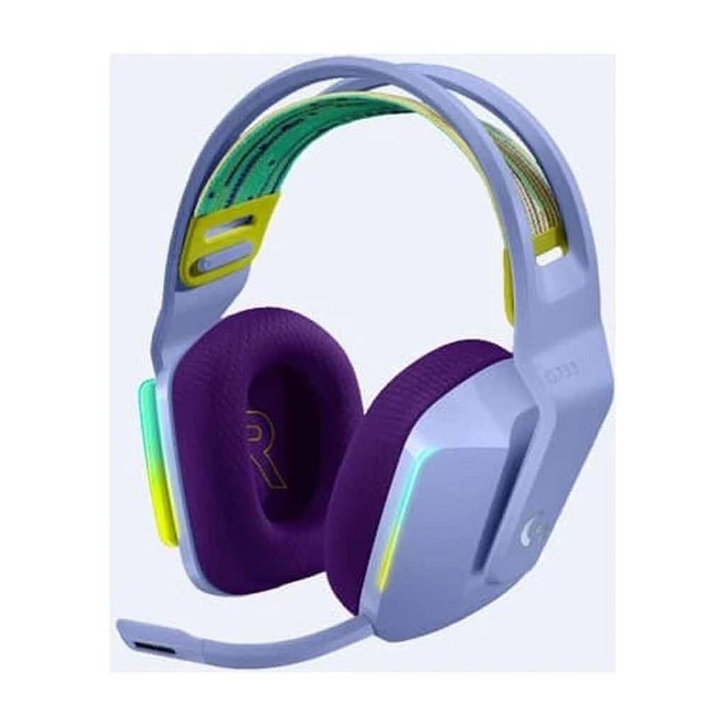 Headset Logitech Gaming G733 RGB inalámbrico – Lila
