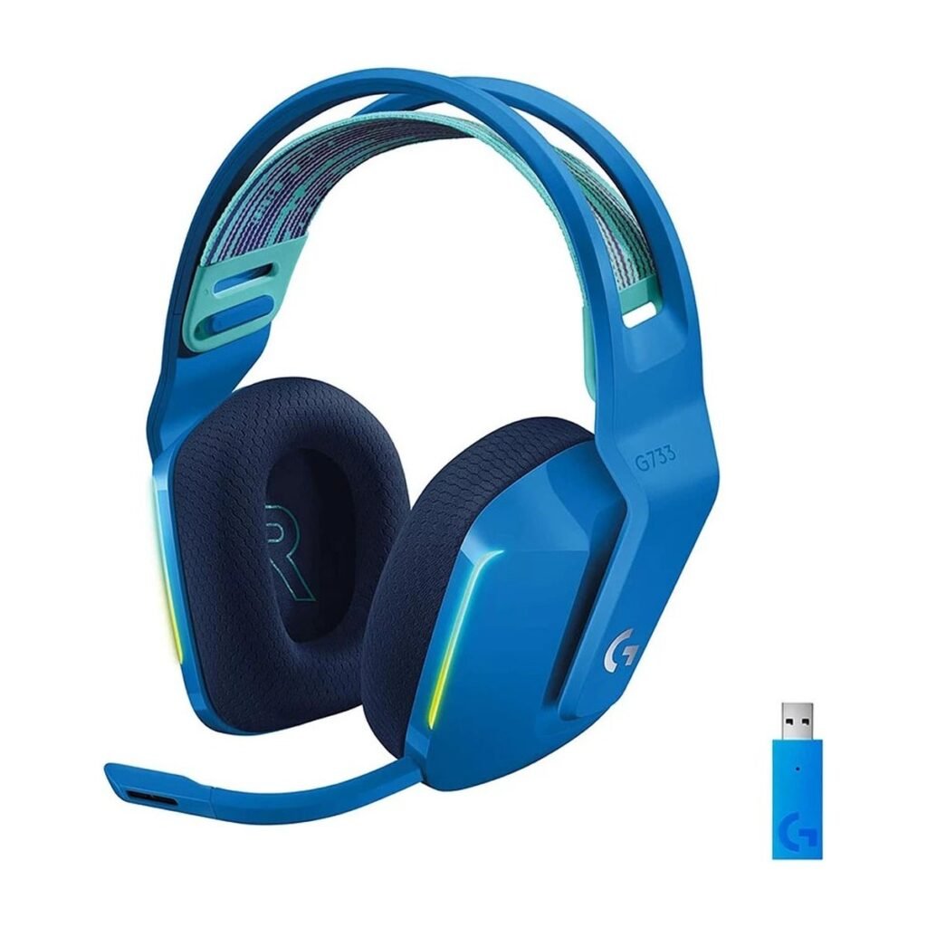 Headset Logitech Gaming G733 RGB inalámbrico – Azul