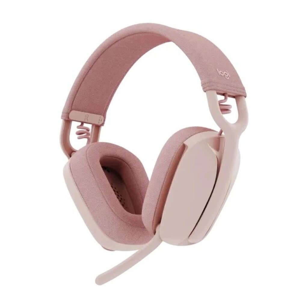 Headset Logitech ZONE VIBE 100 – Inalámbrico – Rosa