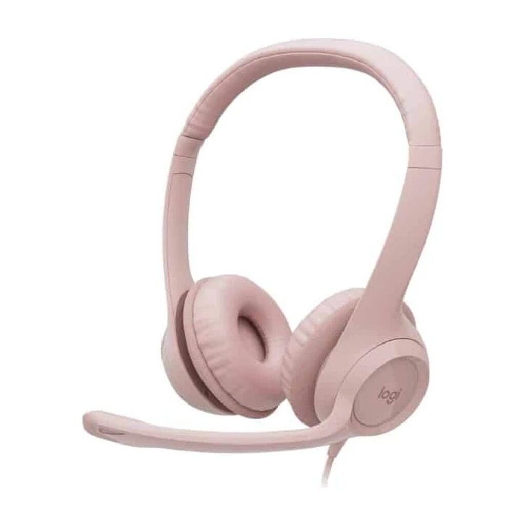 Audífonos Logitech H390 – USB – Rosa