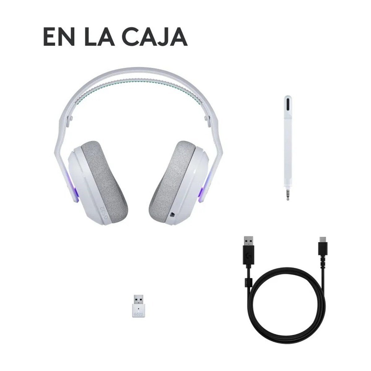 Headset Logitech G522 Gaming Inalámbrico Lightspeed – Blanco