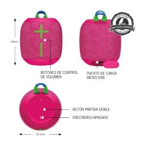 Parlante Logitech Ultimate Ears WonderBoom 3 – Inalámbrico – Rosado