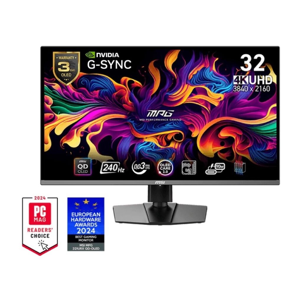 MONITOR 31.5" MSI MPG 321URX QD-OLED 0.03MS - 240HZ - 3840X2160