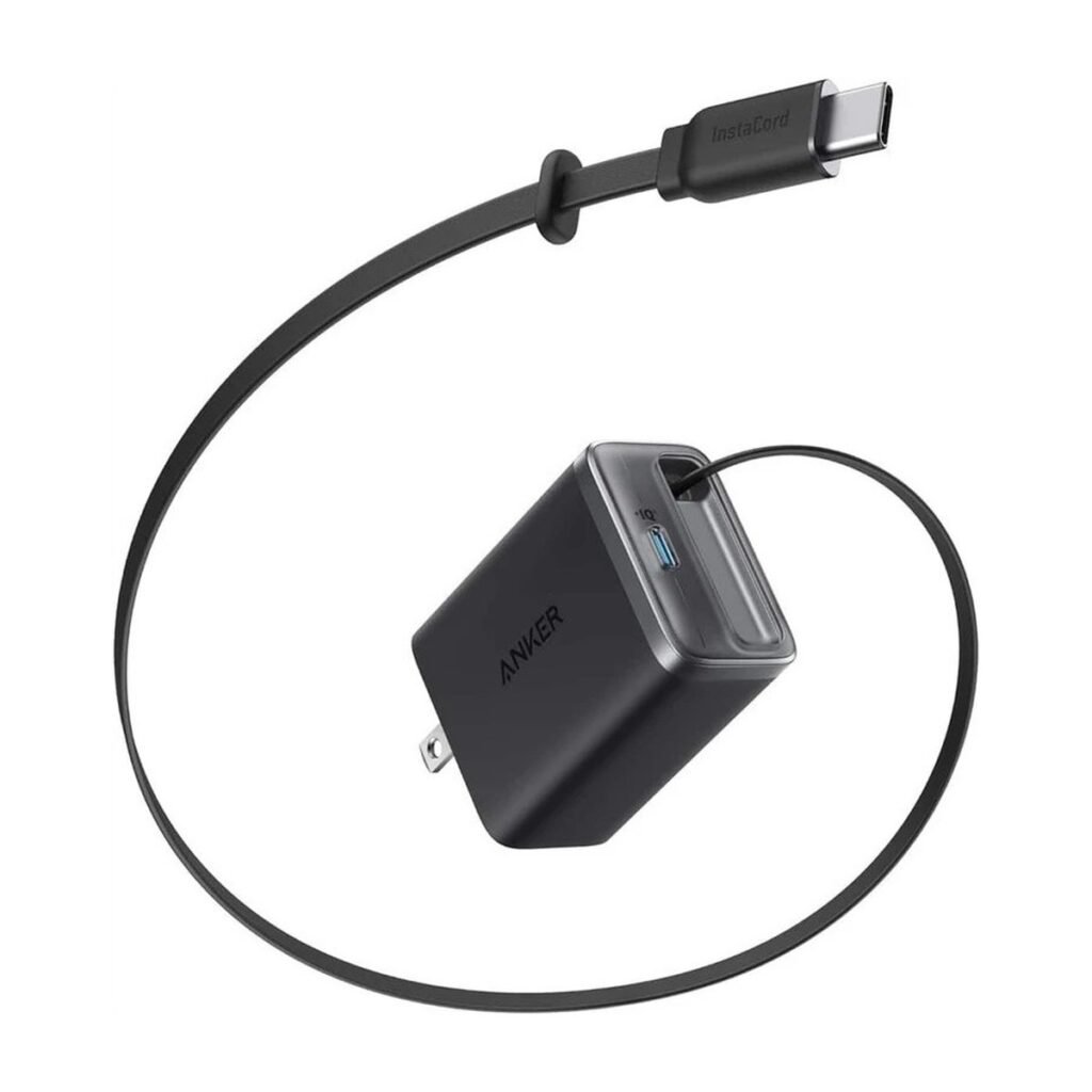 ANKER NANO CHARGER 35W CON CABLE RETRACTIL