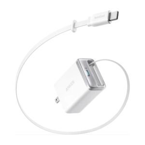 ANKER NANO CHARGER 35W CON CABLE RETRACTIL