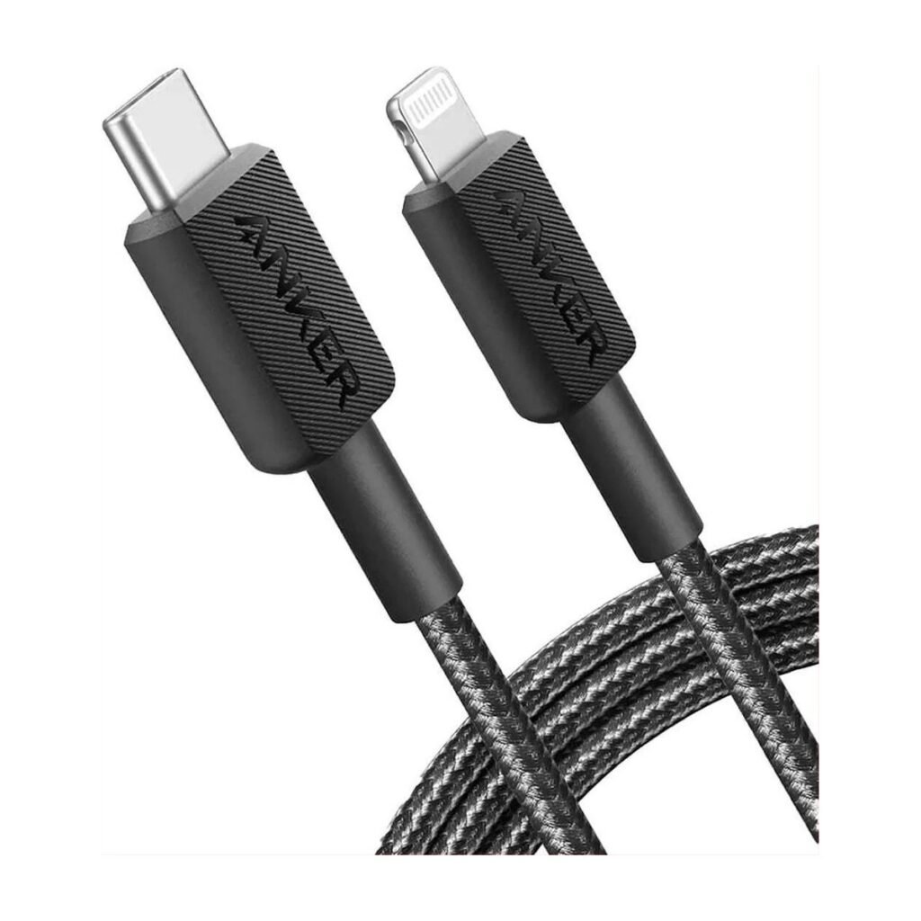 ANKER 322 USB-C A LIGHTNING TRENZADO 1.8M