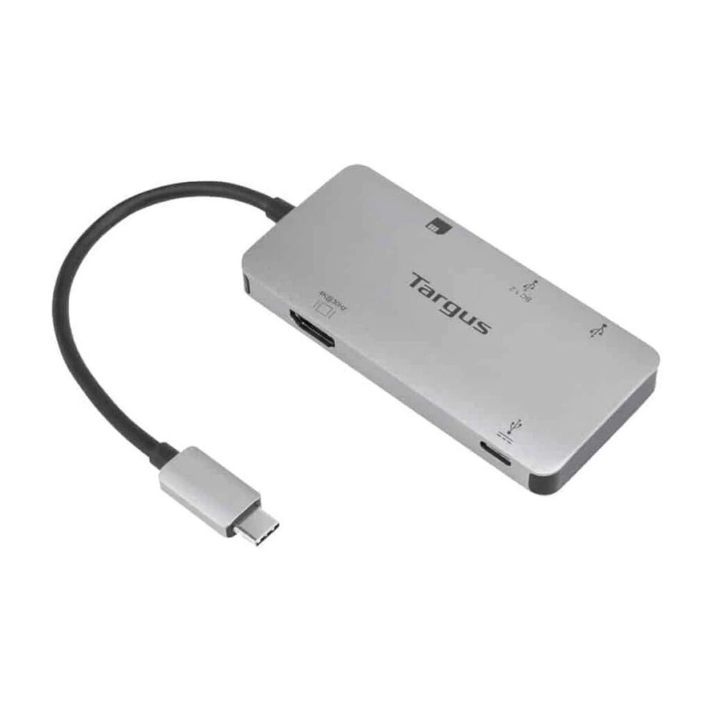 Adaptador Hub Targus USB-C a HDMI – USB – SD – MicroSD – USB-C